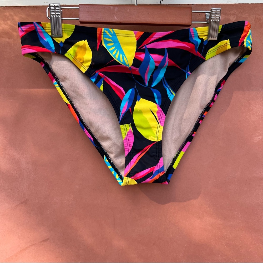 Tabitha Multicolor Leaf Print Bikini Bottom